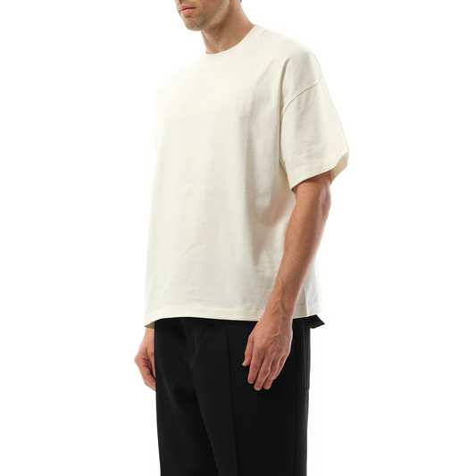 Tonal Jil Sander Logo T-Shirt in Porcelain