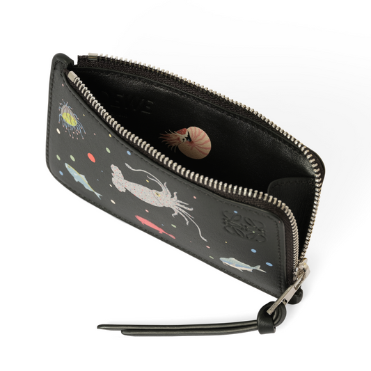 Suna Fujita Deep Sea Cardholder in Black