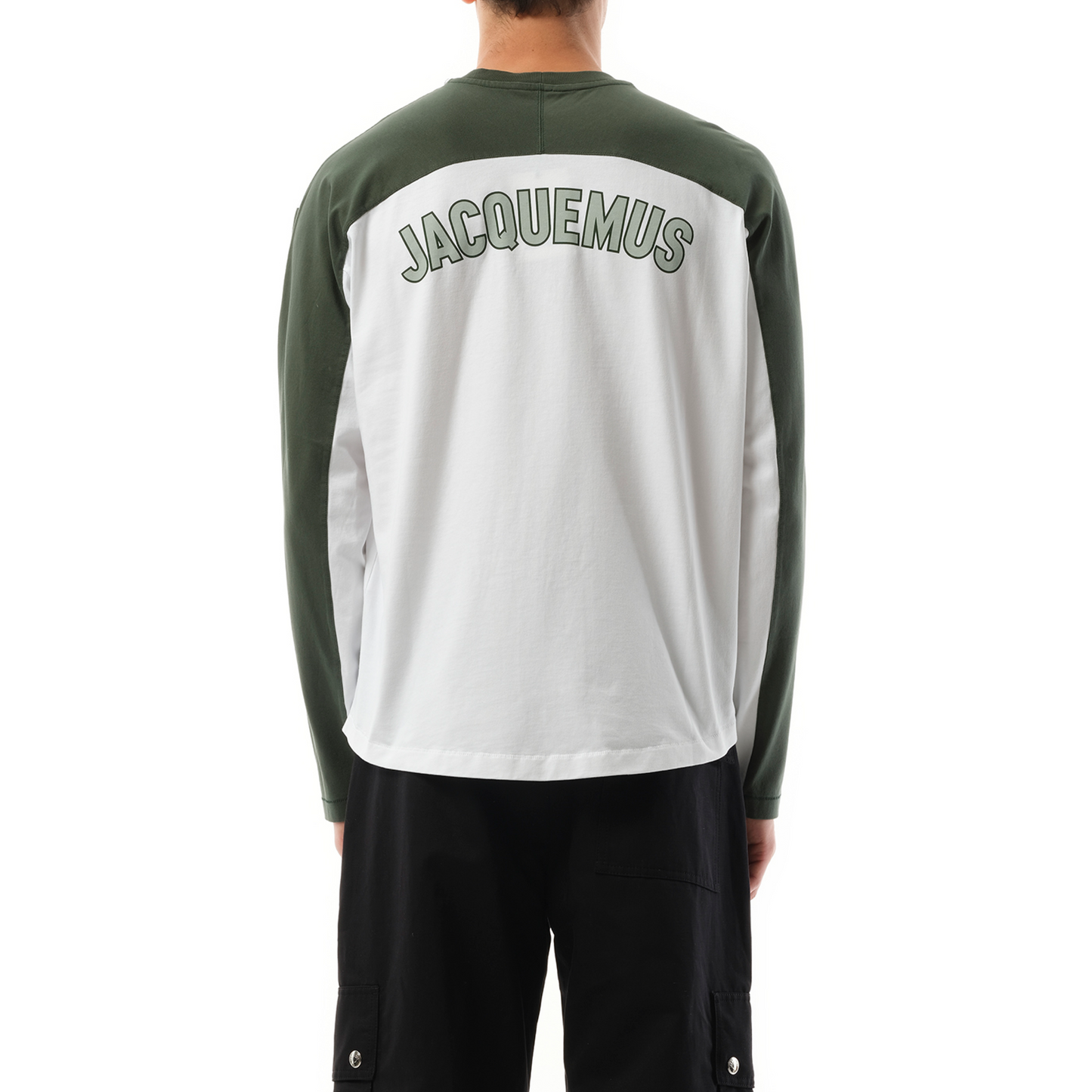 Le T-Shirt Baseball Long Sleeve in Green