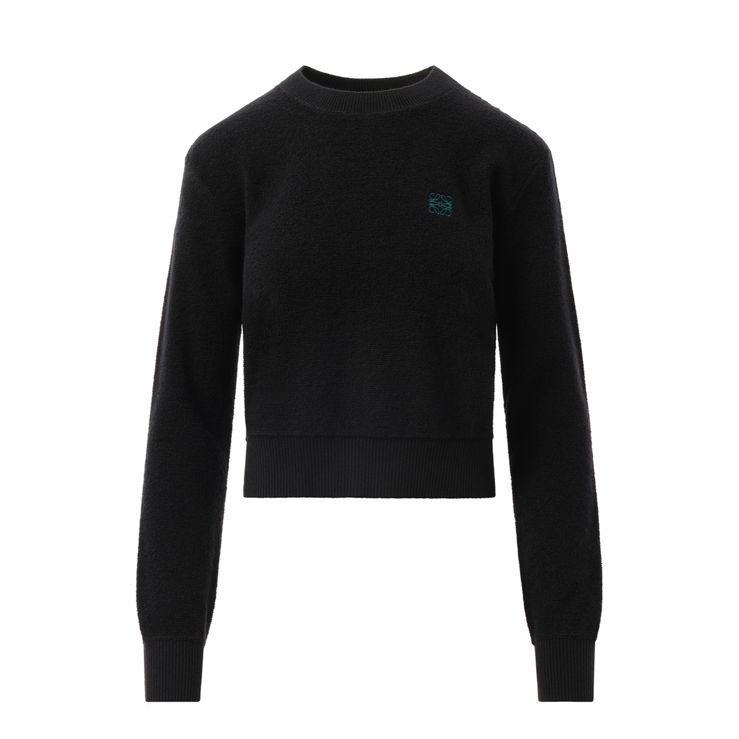 Merino Wool Anagram Sweater in Black