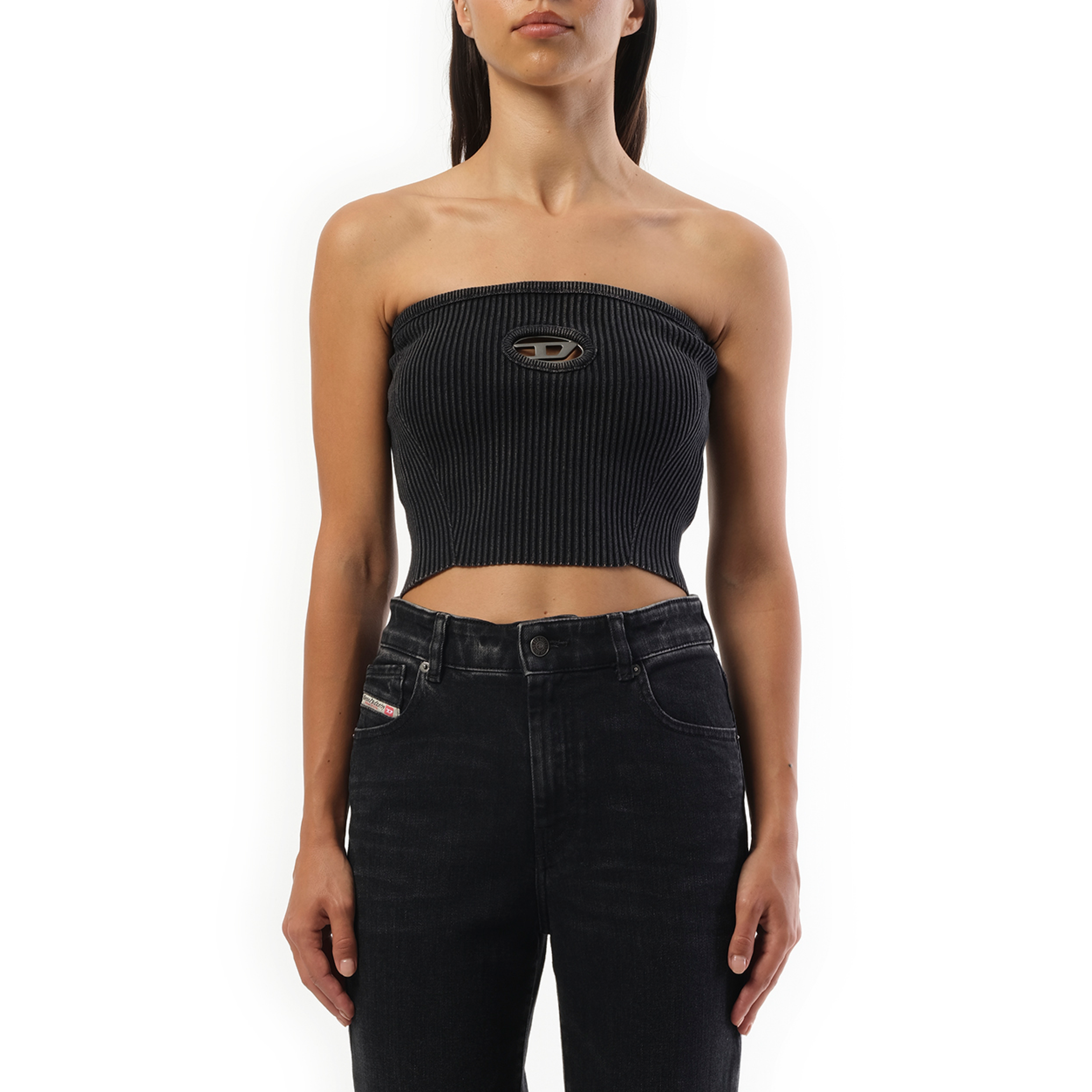 M-Clarksvillex Cropped Top in Black