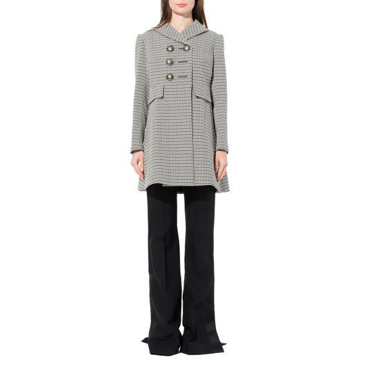 Cappotto Coat in Grey/Black