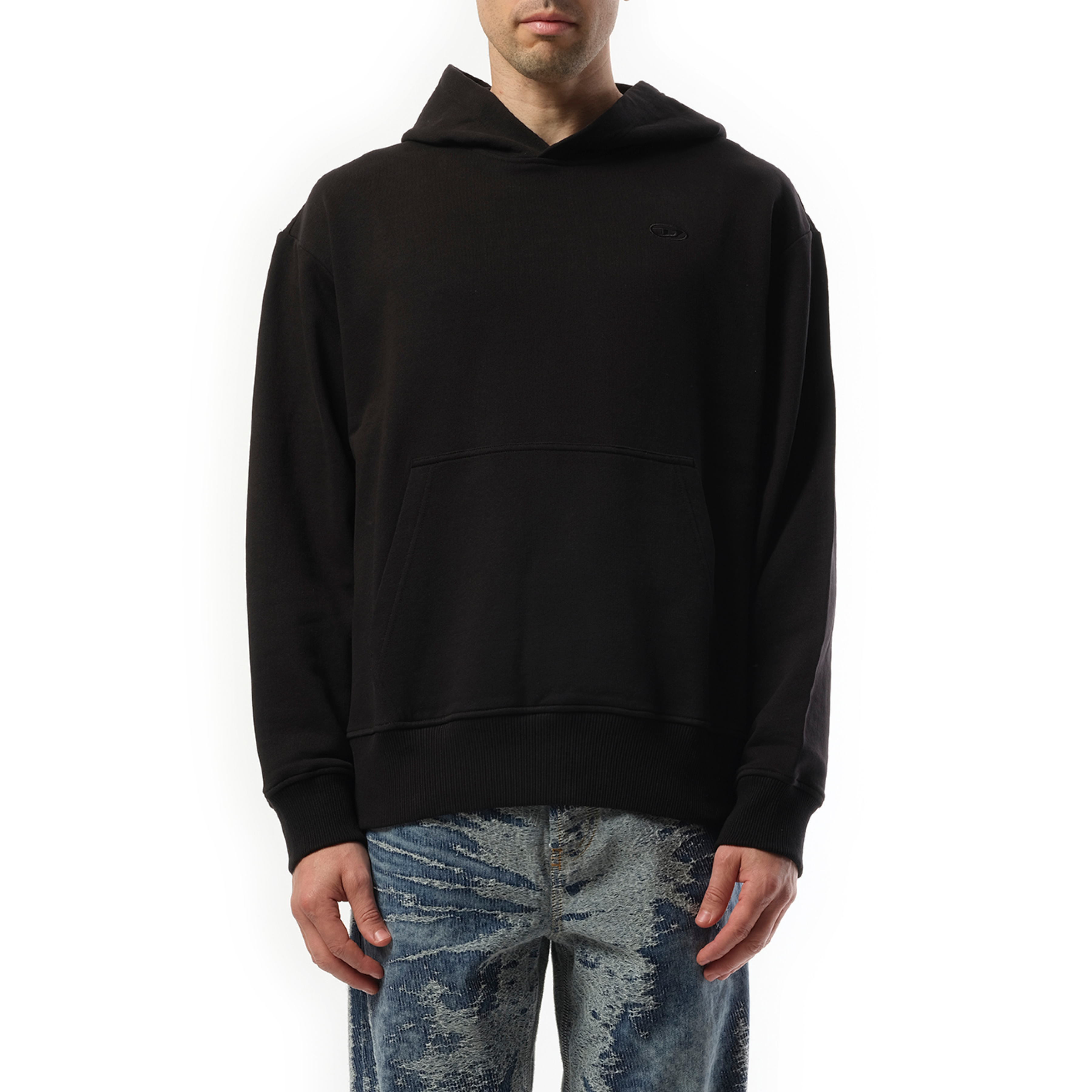 S-Macs Oval D Hoodie in Black