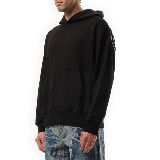 S-Macs Oval D Hoodie in Black