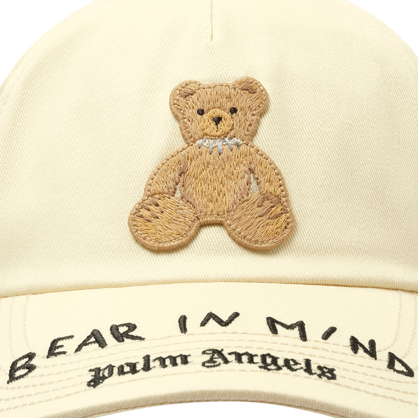 Bear in Mind Cap in Off White/Brown