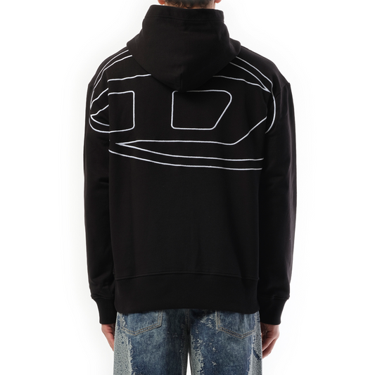 S-Macs Oval D Hoodie in Black