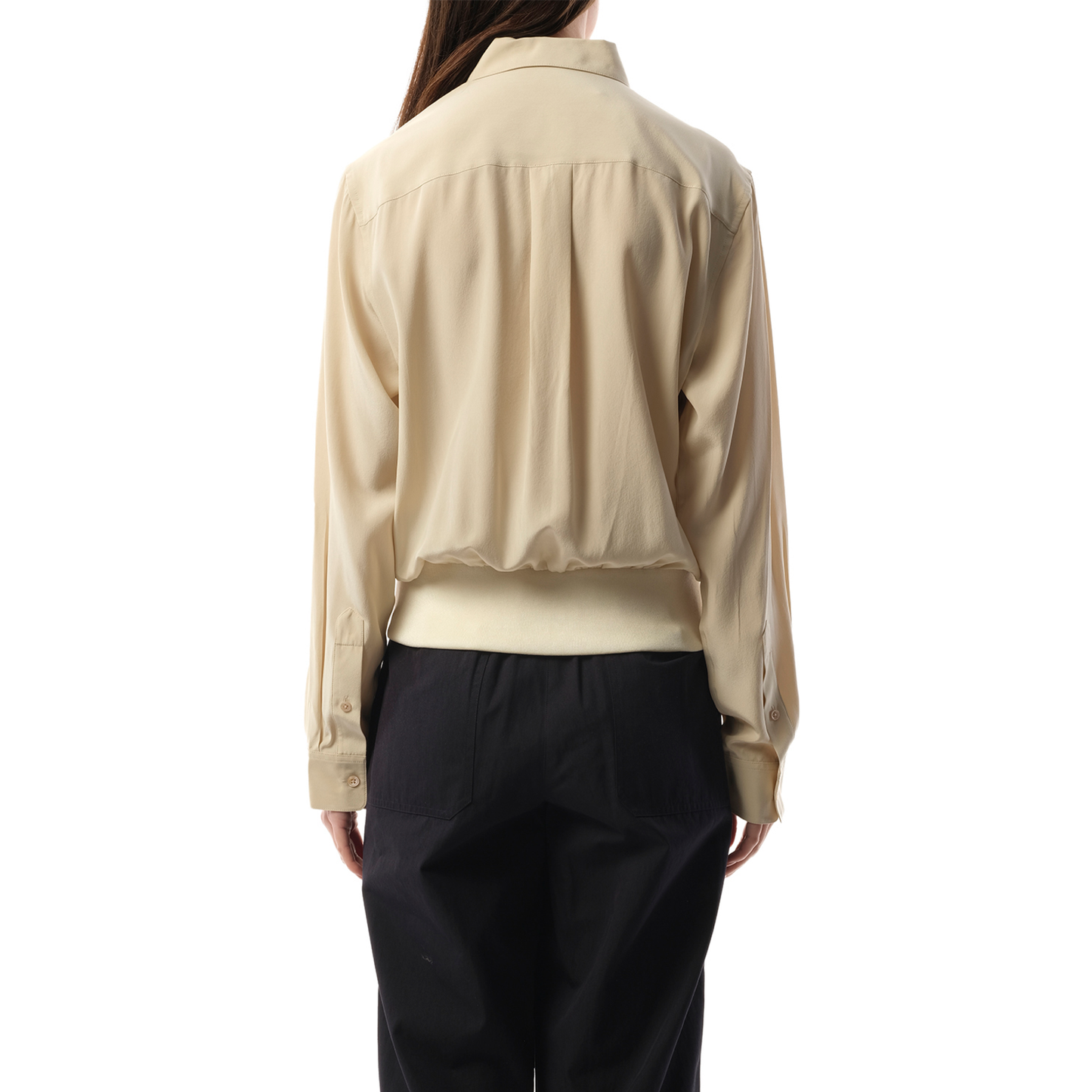 Silk Shirt in Oat