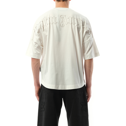 PA Monogram Over T-Shirt in Off White