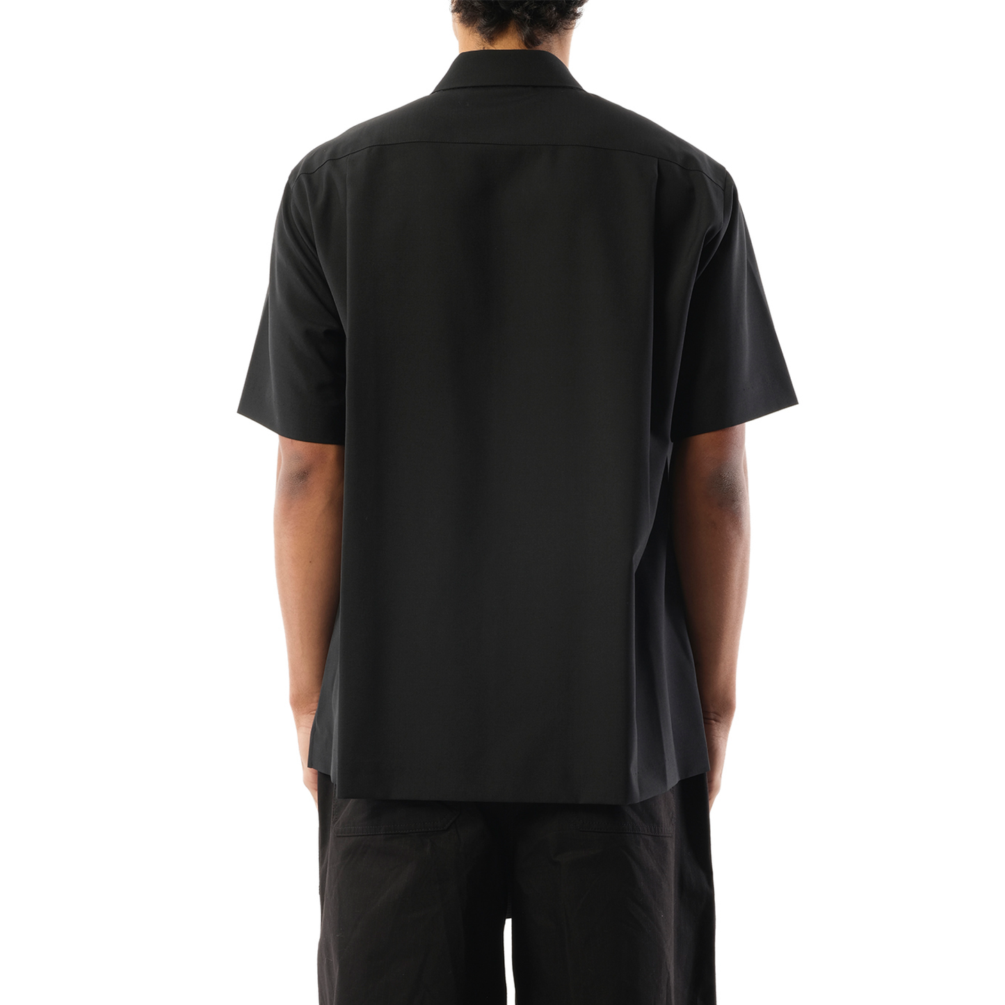 Suiting Short Sleeve Shirt in Black