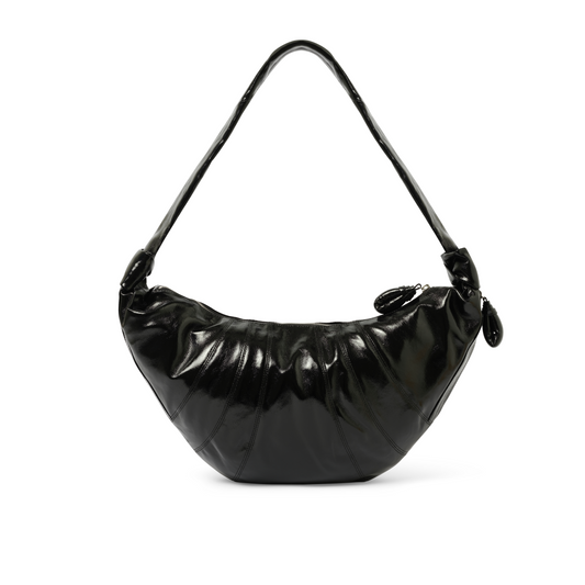 Large Croissant Bag in Black