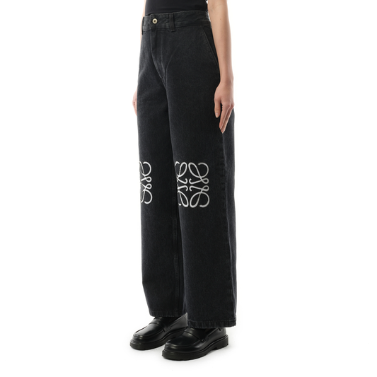 Anagram Baggy Jeans AF in Black