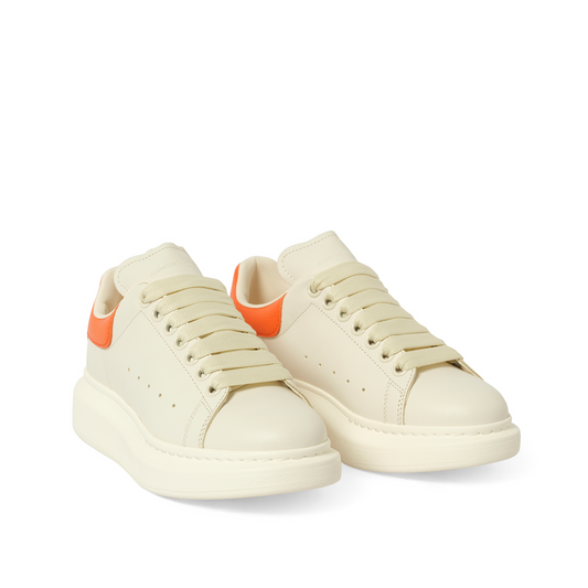 Larry Oversized Sneaker in Off White/Orange