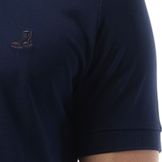 Slim Fit Basket Polo in Blue