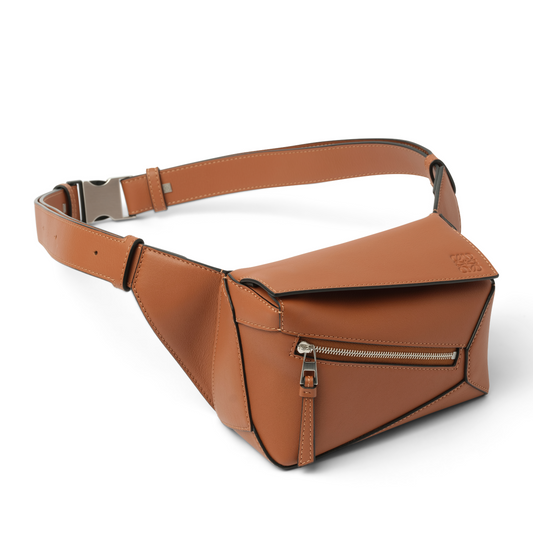 Puzzle Edge Mini Bumbag in Tan