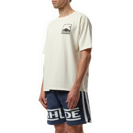 Rhude Chevron T-Shirt in Vintage White