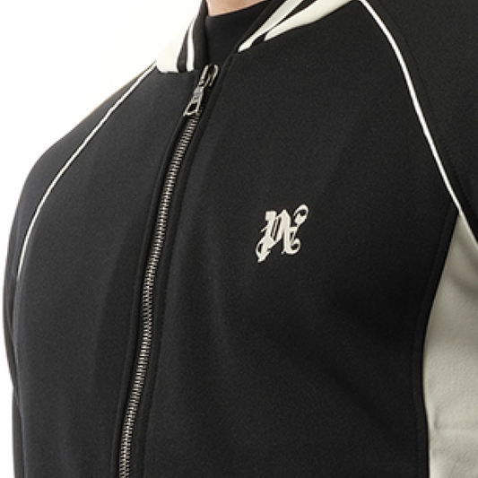 New Monogram Track Jacket in Black/Off White