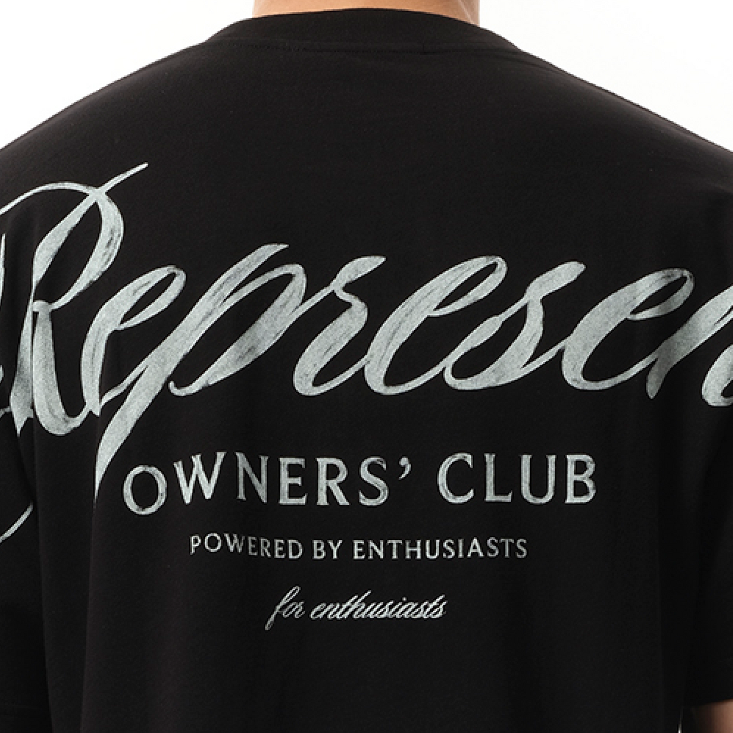 Represent Owners Club Script T-Shirt in Black