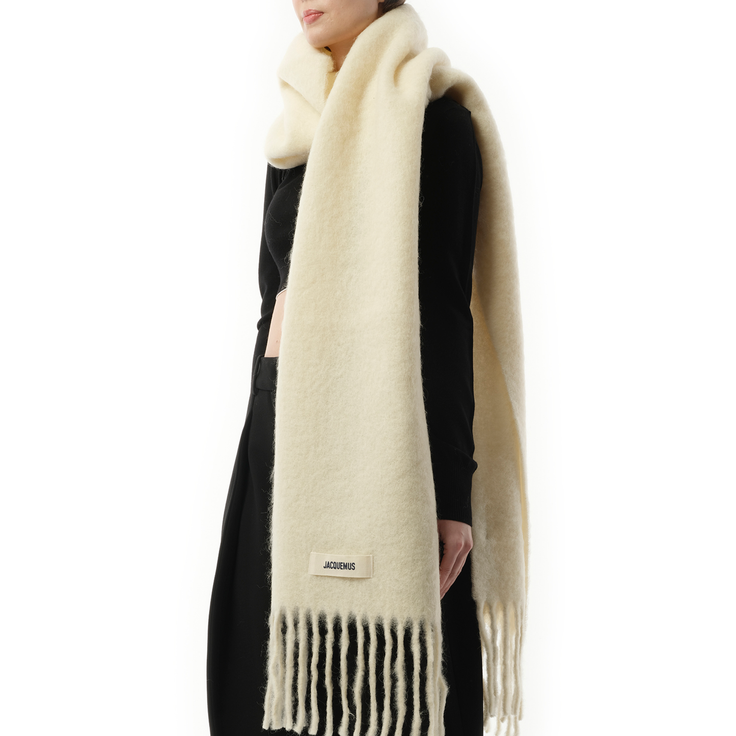 L
echarpe Carro Scarf in Off White