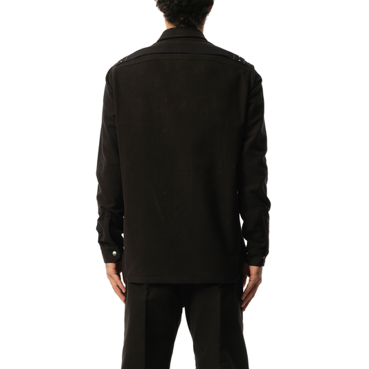 Heavy Twill Outershirt in Black