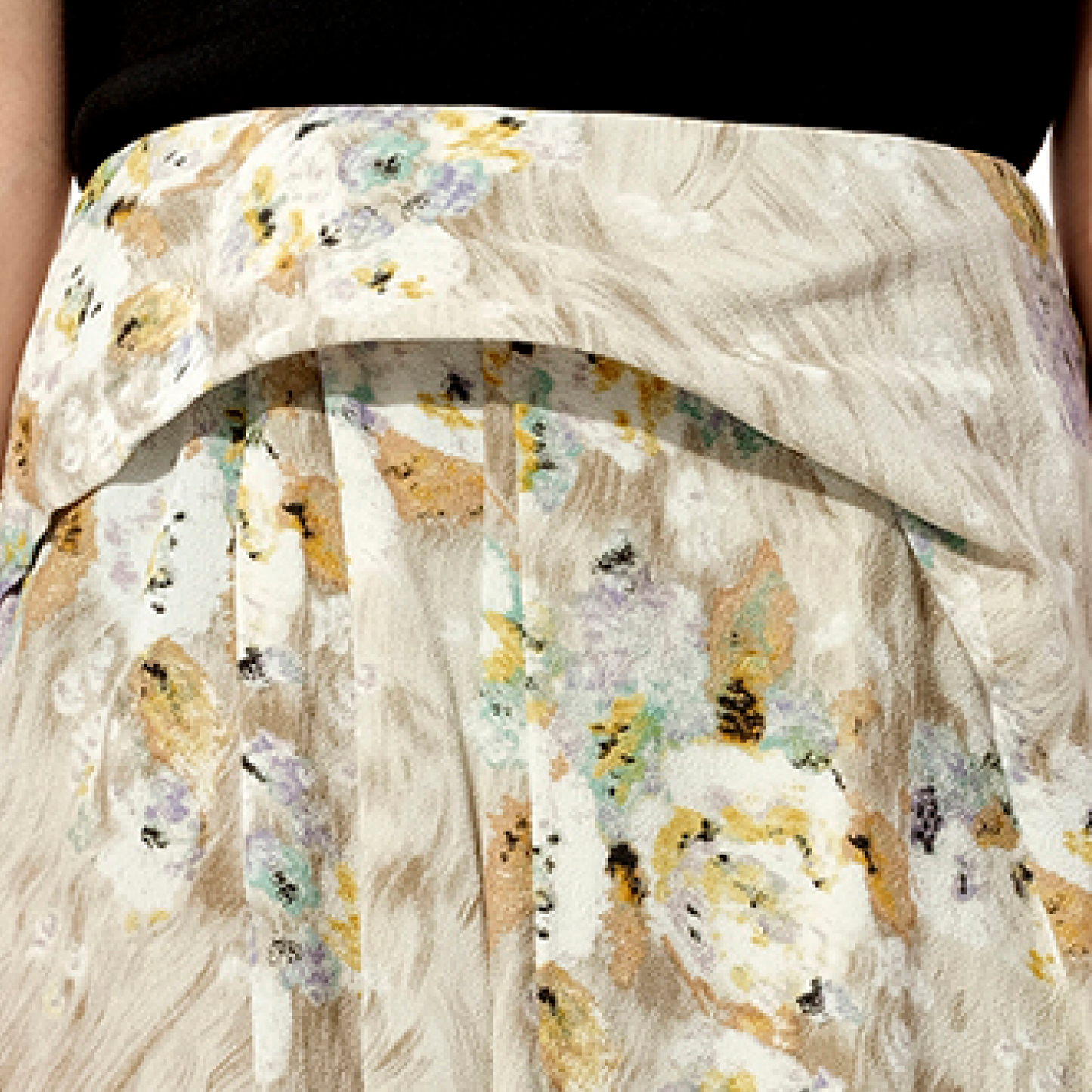 Aquarelle Skirt in Multicolor