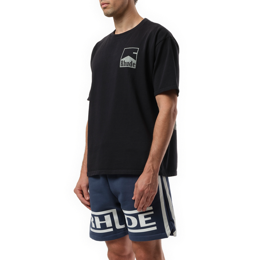 Rhude Chevron T-Shirt in Vintage Black