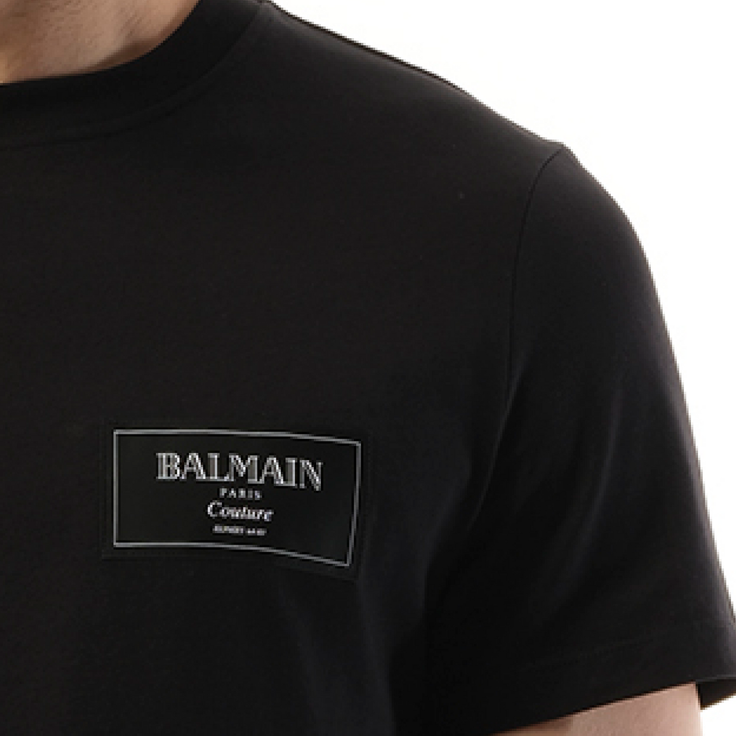 Couture Label T-Shirt in Black