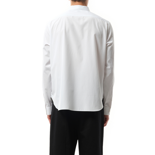 Anagram Embossed Shirt in White