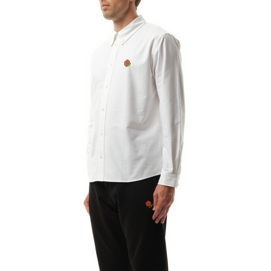 Kenzo Pop Crest Casual Shirt in White