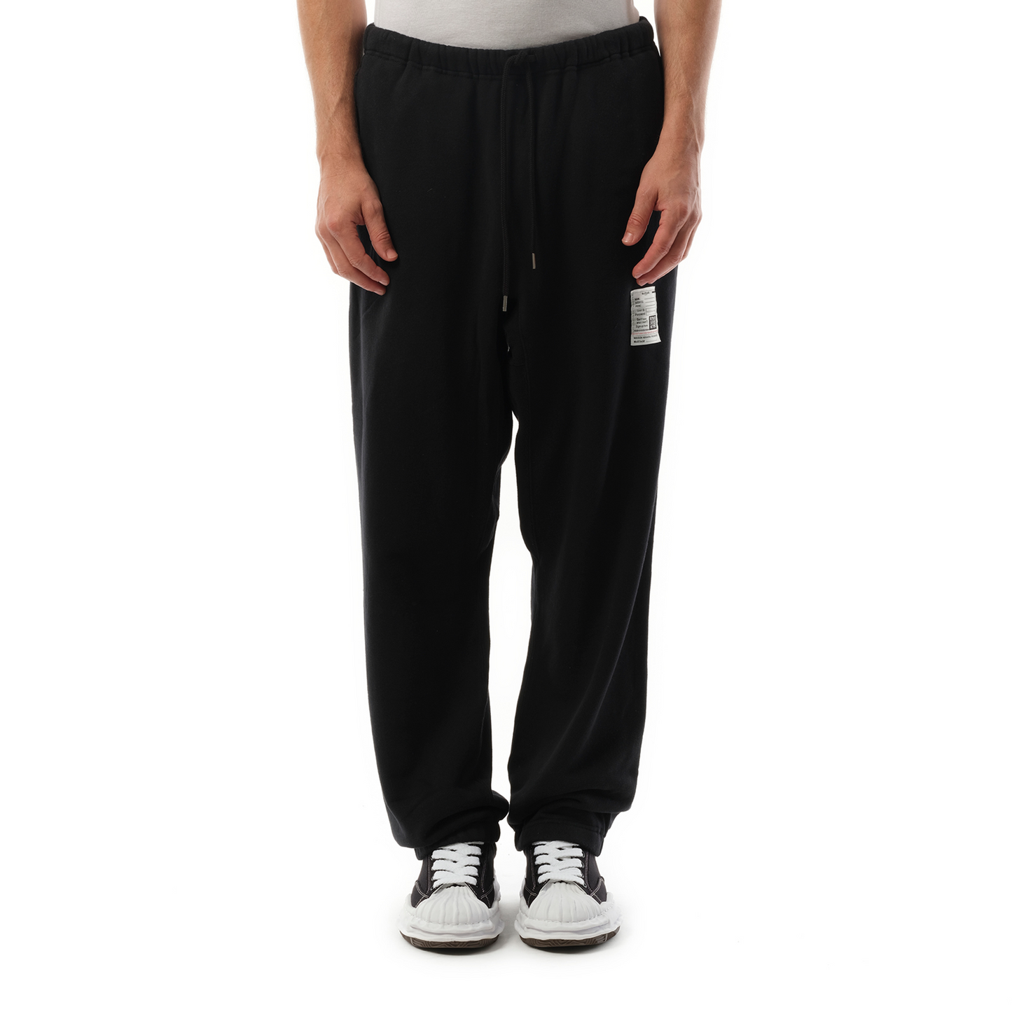 Distressed Sweatpants in Black