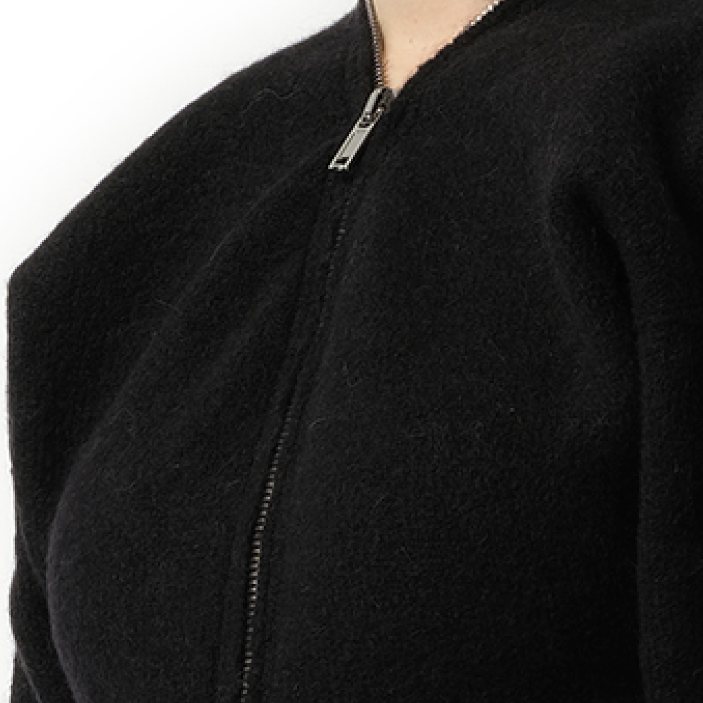 Batwing Klaus Zip Sweater in Black