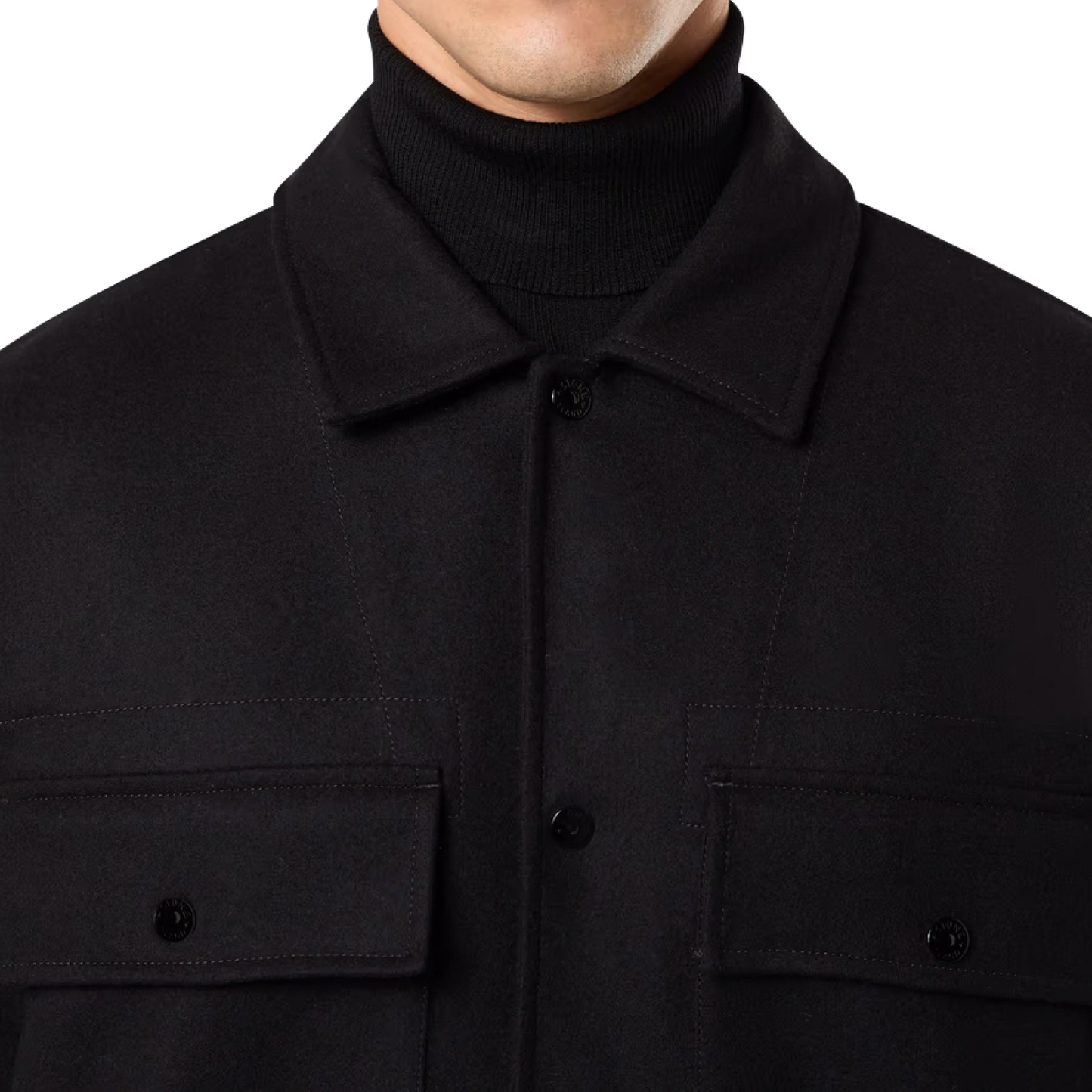 Compass Shirt Jacket in Black