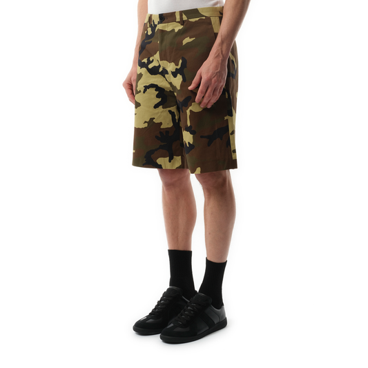 Camo Bermuda in Khaki