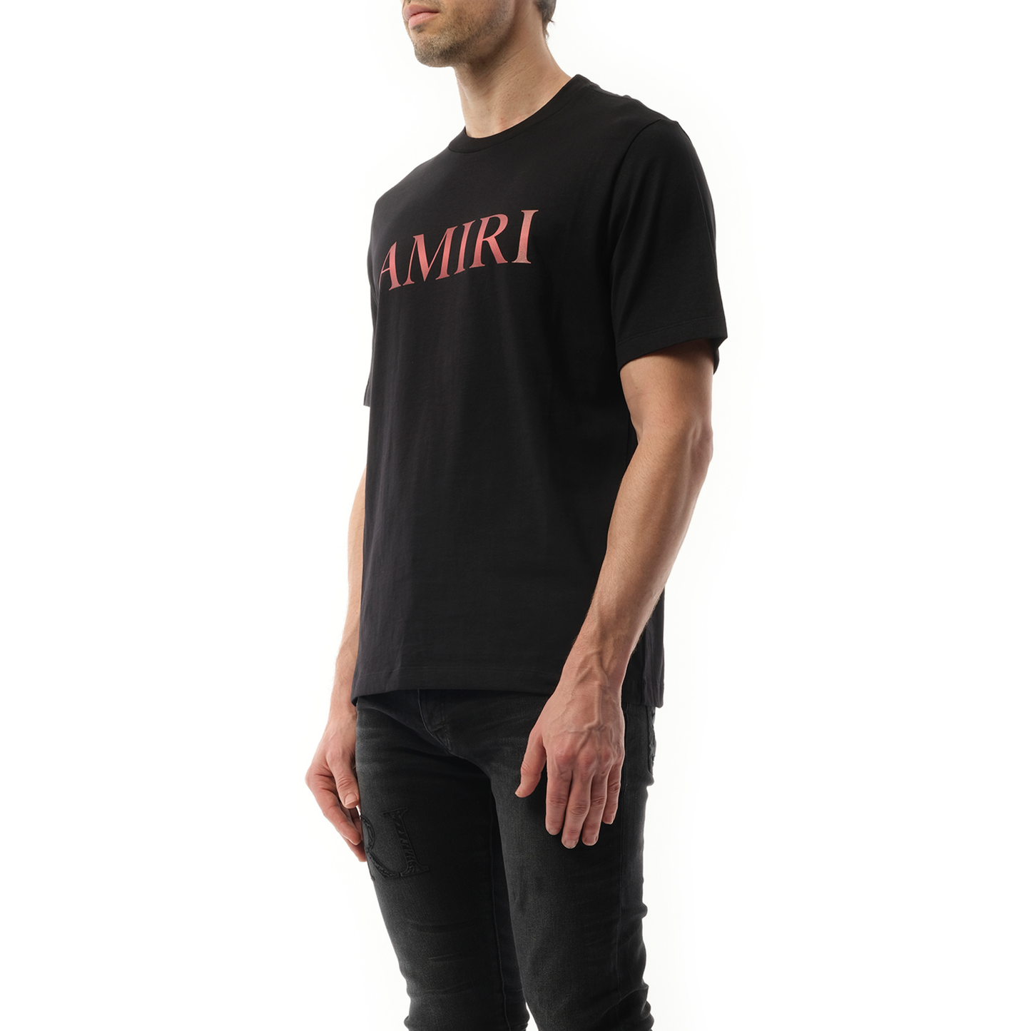 Amiri Core Gradiant T-Shirt in Black/Red