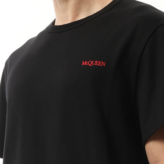 Mid Weight Jersey T-Shirt in Black/Black/Red