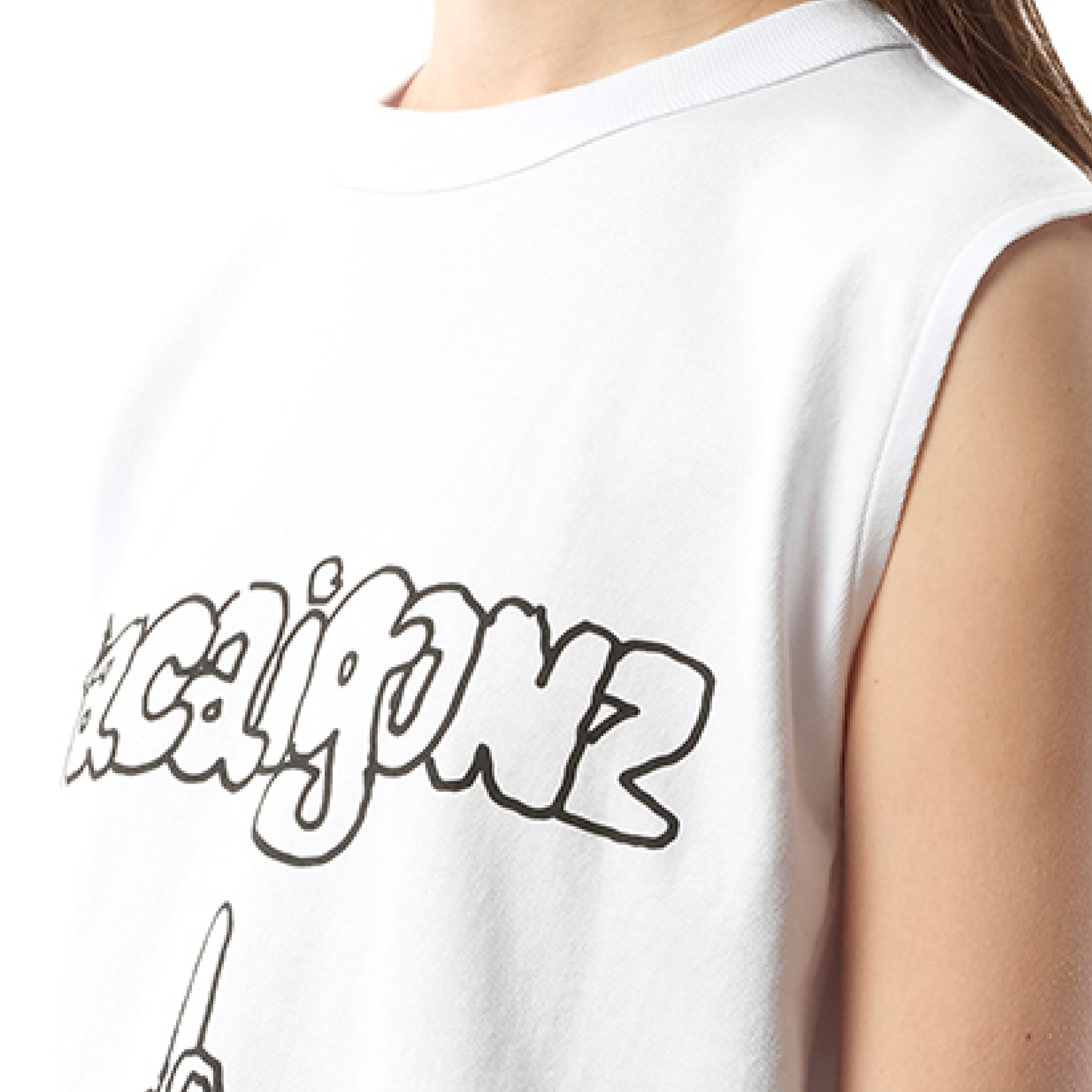 Sacai Gonz Print T-Shirt in White