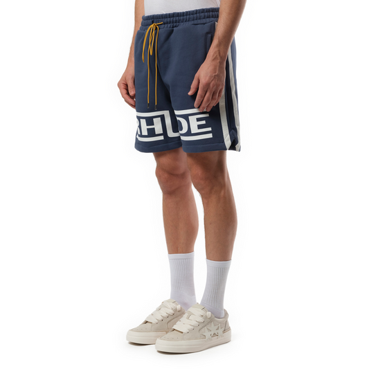 Rhude Champions Shorts in Navy/Vintage White