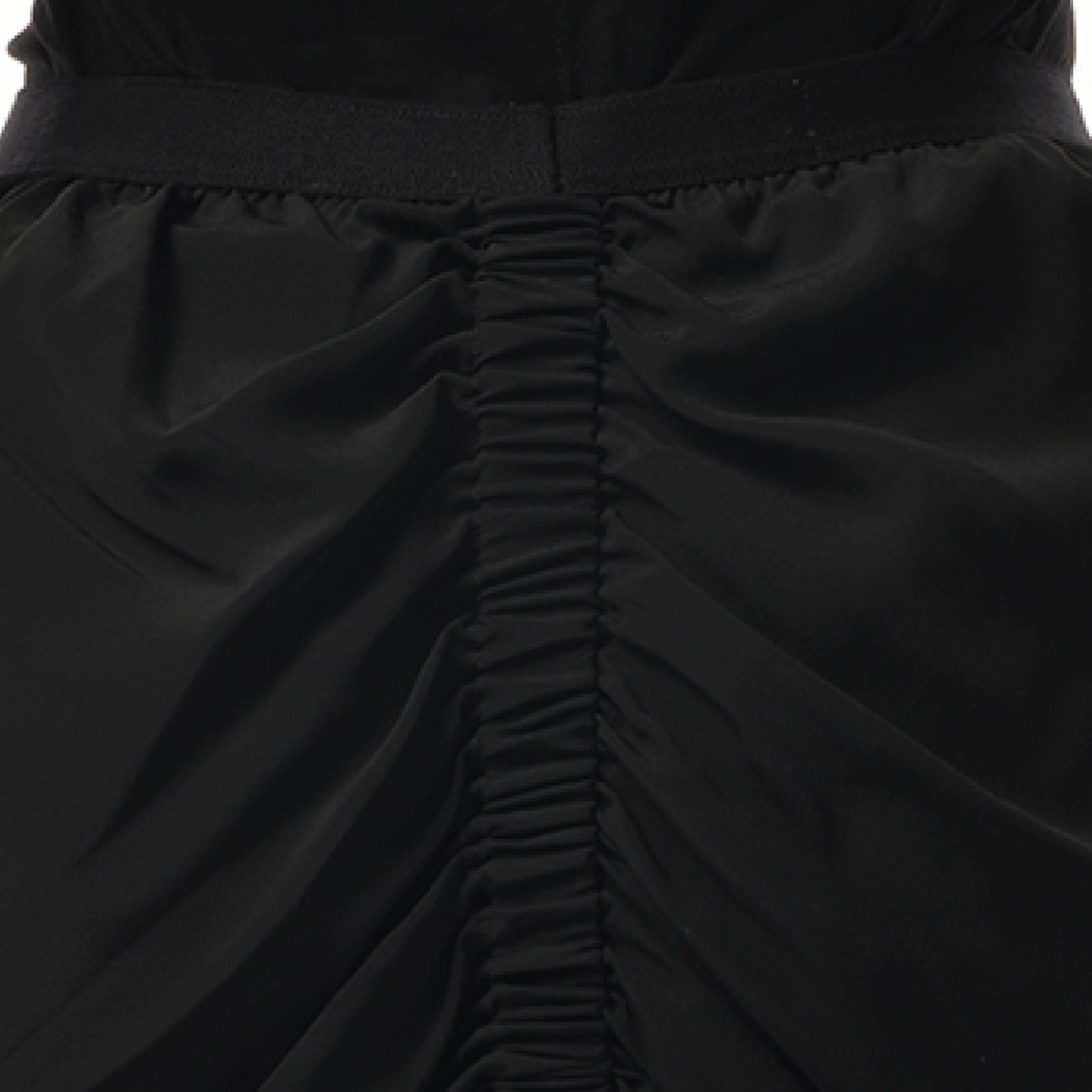 Cocoon Crepe Shrimp Skirt in Black