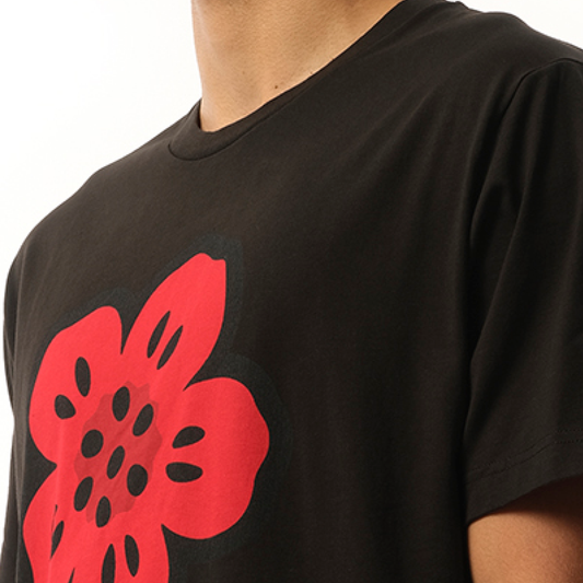 Boke Flower T-Shirt in Black