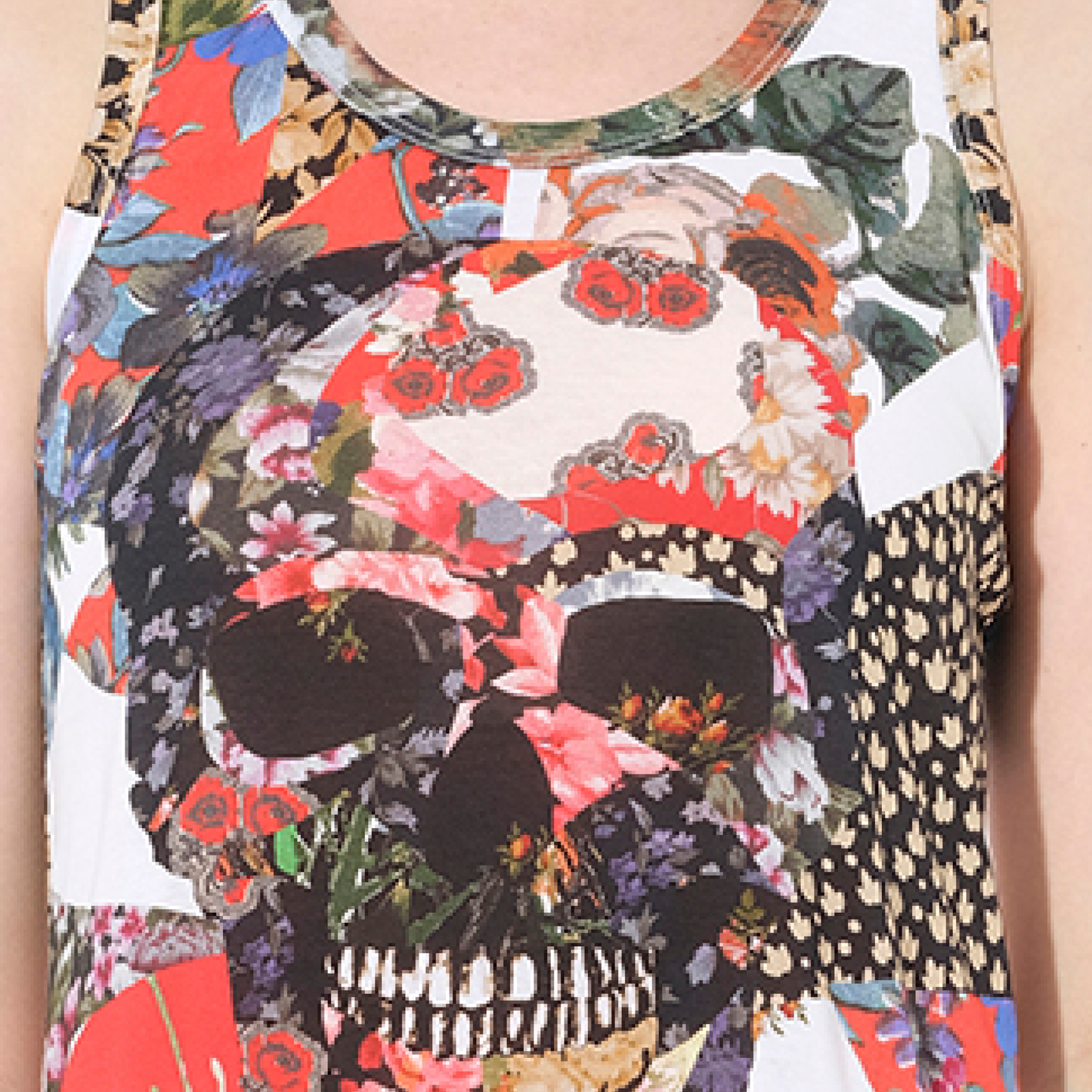 Maglietta Skull T-Shirt in Multicolour