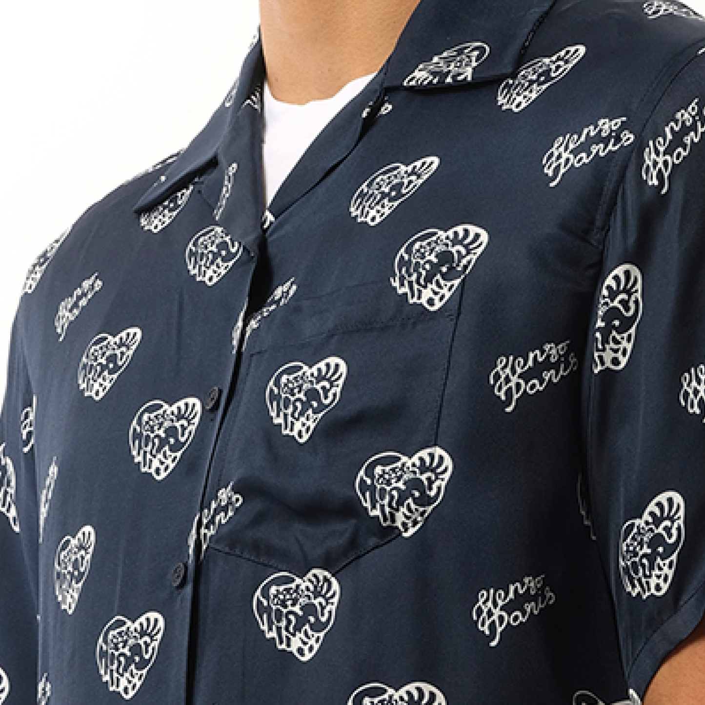 CVD Hawaiian Shirt in Midnight Blue