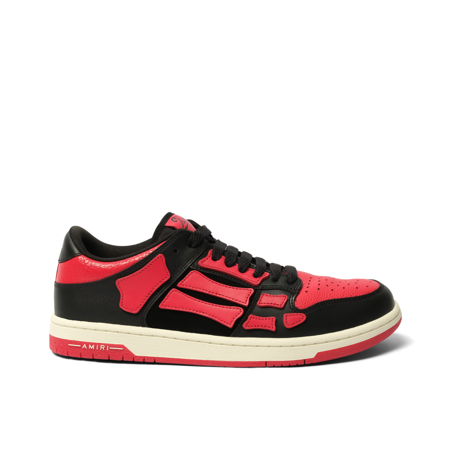 Skeleton Low Top Sneaker in Varsity Red