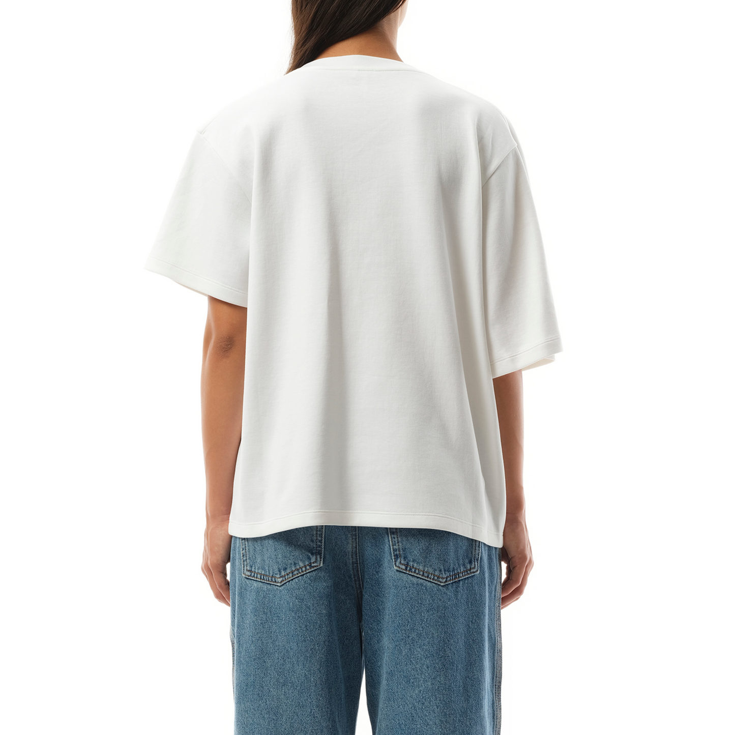 Draped T-Shirt in White