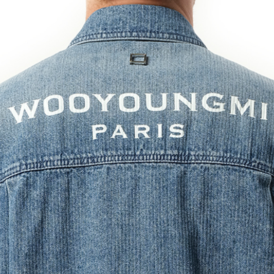 Logo Denim Shirt in Blue