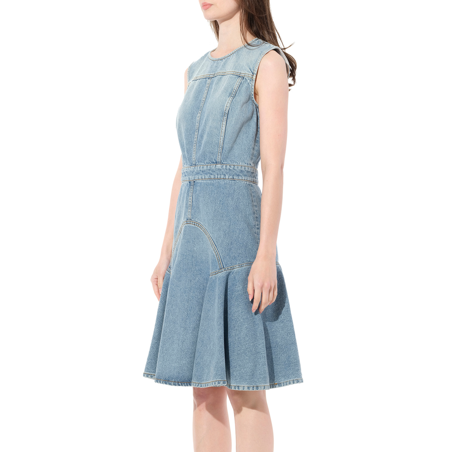 Abito Denim Dress in Blue