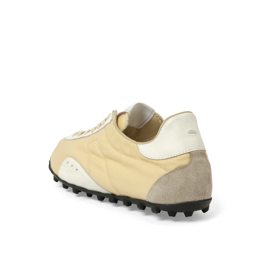 Sprinters Low Top Sneaker in Yellow/White/Antique White