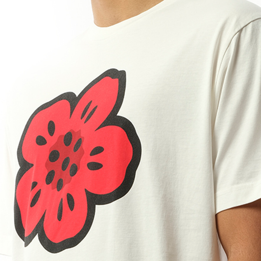 Boke Flower T-Shirt in White