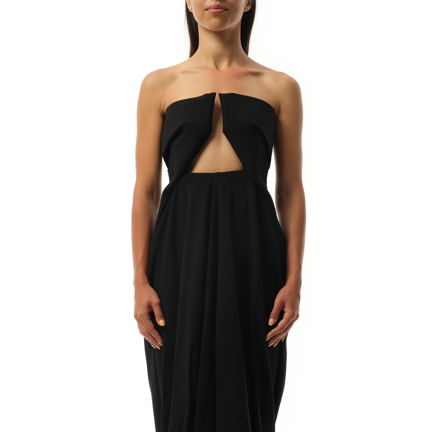 Amphora Prong Gown in Black