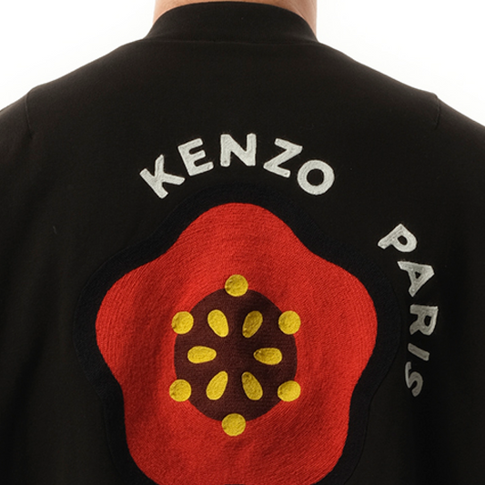 Kenzo Pop Embroidered Bomber in Black