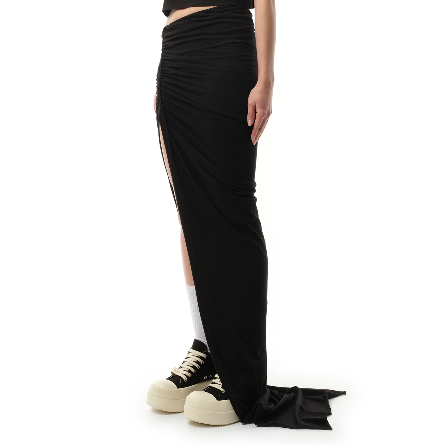 Soft EDFU Long Skirt in Black