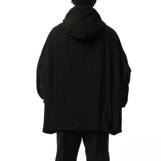 Jumbo Peter Zip Hoodie in Black